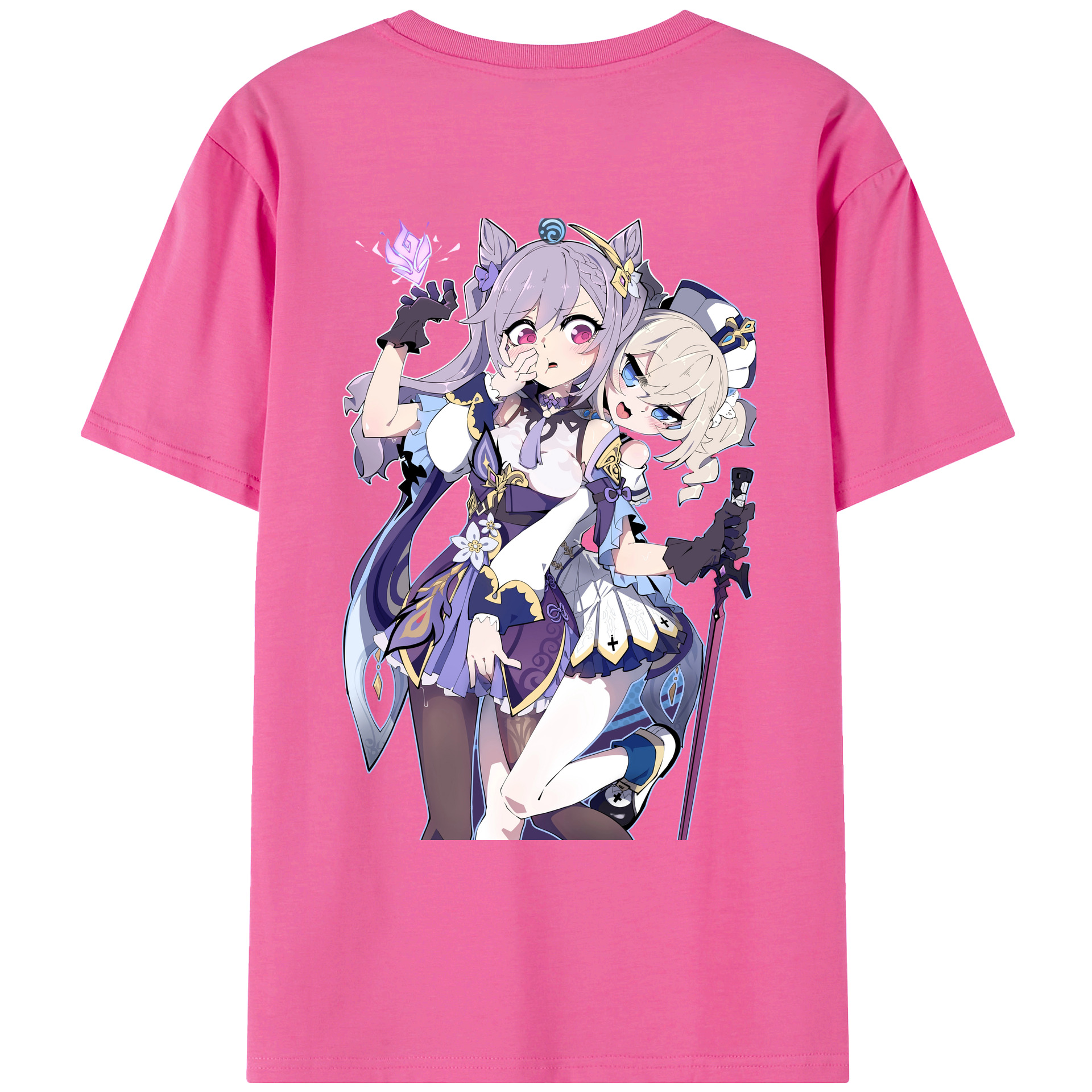 げんし神 刻晴 こくせい genshin Kokusei レディース半袖Tシャツ(バックプリント)